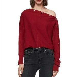 All Saint red sweater size XS